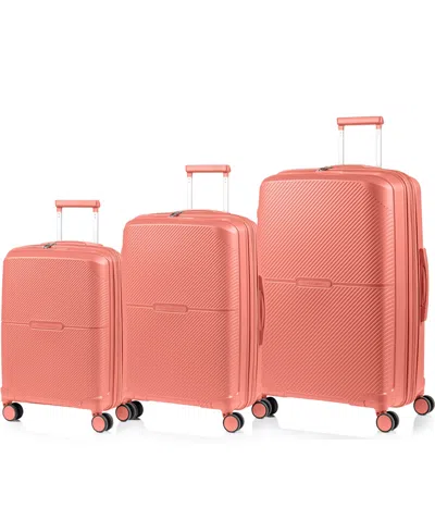 Champs Aura 3-pc. Hardside Expandable Luggage Set In Pink