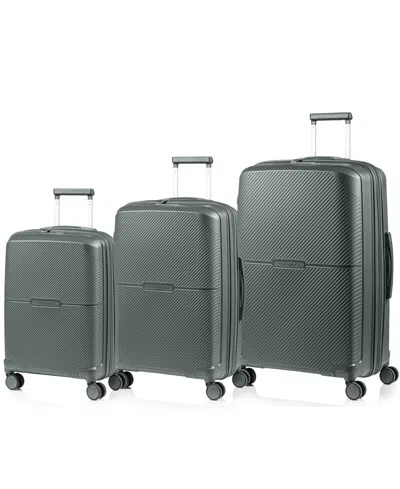 Champs Aura 3-pc. Hardside Expandable Luggage Set In Green