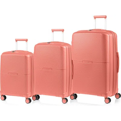 Champs Aura 3-piece Hardside Luggage Set In Terracotta