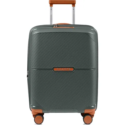 Champs Aura Carry-on Hardside Spinner Luggage In Green