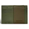 Champs Camo / Leather Cardholder In Green