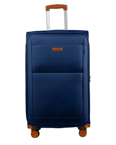 Champs Classic 3pc Expandable Luggage Set In Blue