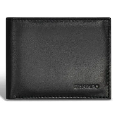 Champs Classic / Leather Bi-fold Wallet In Black