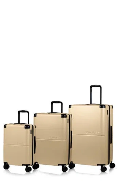 Champs Earth 3-piece Wheeled Luggage Set In Sand