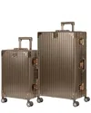 Champs Elite Aluminum 2pc Luggage Set In Gold