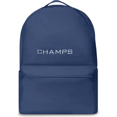 Champs Essentials Nylon Backpack In Blue