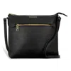 Champs Leather Crossbody Bag In Black