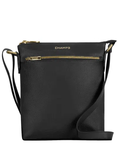 Champs Gala Leather Crossbody In Black