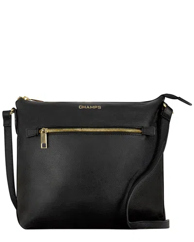 Champs Gala Leather Crossbody In Black