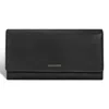 Champs Gala / Leather Flap-clutch Wallet In Black