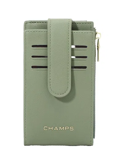 Champs Iconic Card Holder In Green