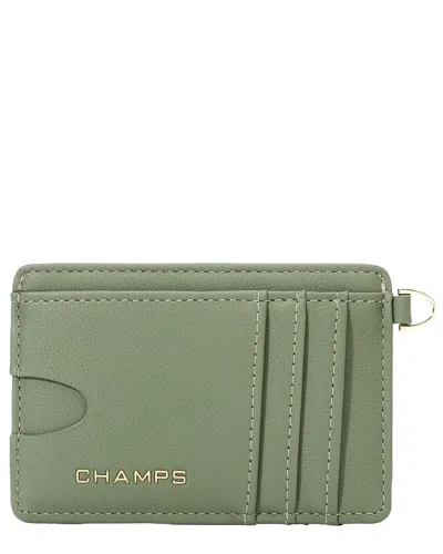 Champs Iconic Card Holder In Green