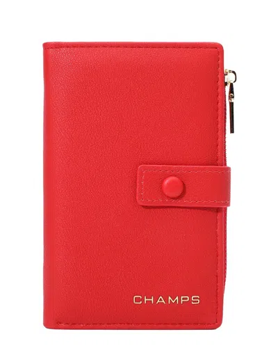 Champs Iconic Card Holder In Red