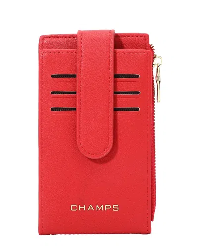 Champs Iconic Card Holder In Red