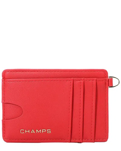 Champs Iconic Card Holder In Red