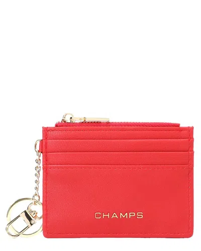 Champs Iconic Card Holder In Red