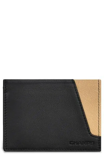 Champs Iconic Cardholder In Black/ivory