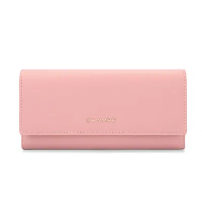 Champs Iconic / Expandable Trifold Wallet In Pink