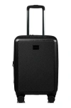 Champs Iconic Ii Carry-on Hardside Suitcase In Black