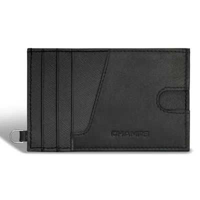 Champs Iconic / Leather Slim Cardholder In Black