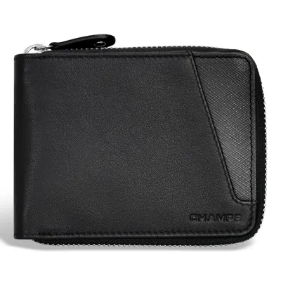CHAMPS ICONIC / LEATHER ZIP AROUND WALLET