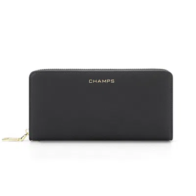 Champs Iconic / Zip-around Wallet In Black