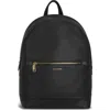 Champs Leather Backpack In Black