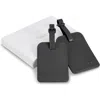 Champs Leather Luggage Tags In Black