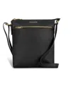 Champs Leather Crossbody Bag In Black