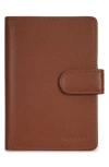 Champs Leather Passport Case In Brown