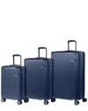 Champs Legacy 3pc Expandable Luggage Set In Blue