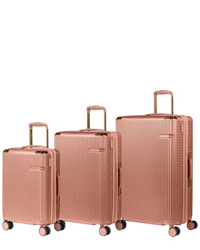 Champs Legacy 3pc Expandable Luggage Set In Gold
