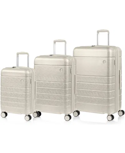 Champs Linen Ii 3-pc. Hardside Expandable Luggage Set In White