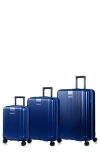 Champs Marquis 3-piece Hardside Luggage Set In Blue