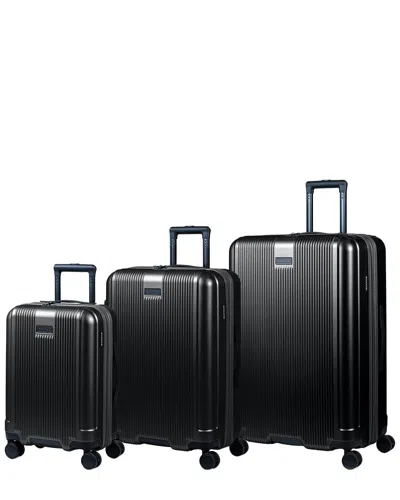 Champs Marquis 3pc Expandable Luggage Set In Black
