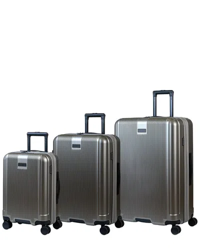 Champs Marquis 3pc Expandable Luggage Set In Grey