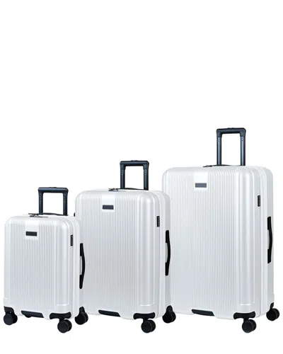 Champs Marquis 3pc Expandable Luggage Set In White