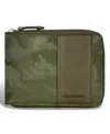 Champs Men's Camo Collection Leather Zip Around Wallet In Green