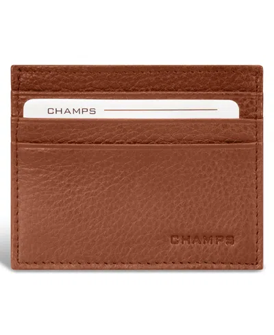 Champs Men's Classic Collection Leather Wallets In Brown