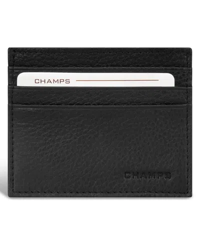 Champs Men's Classic Collection Leather Wallets In Black