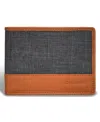 Champs Men's Denim Collection Leather Bi-fold Wallet In Black