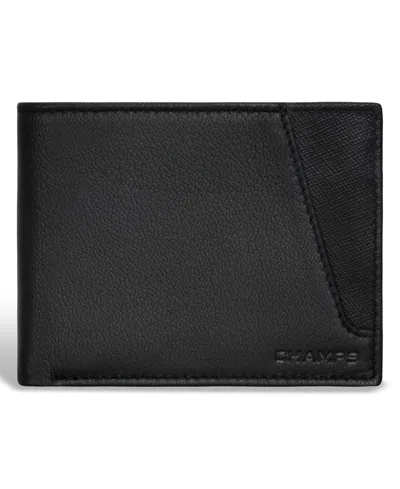 CHAMPS MEN'S ICONIC COLLECTION LEATHER BI-FOLD WALLET