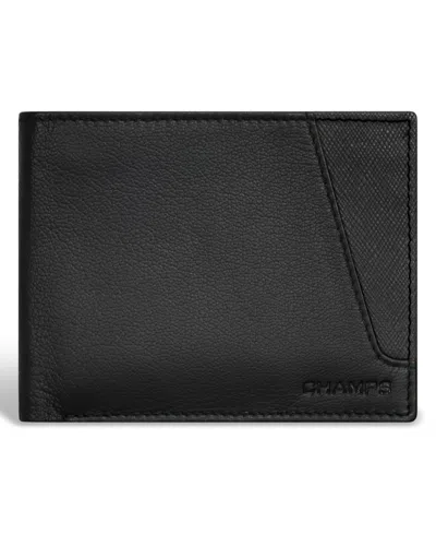 CHAMPS MEN'S ICONIC COLLECTION LEATHER CENTER WING WALLET