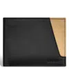 Champs Iconic / Leather Center Wing Wallet In Black,ivory