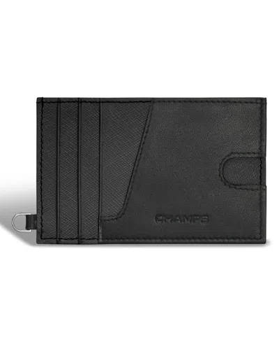 Champs Men's Iconic Collection Leather Slim Cardholder In Black