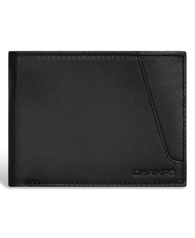 Champs Men's Iconic Collection Leather Top Wing Wallet