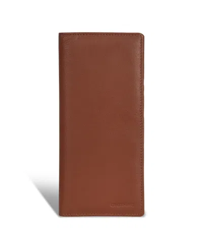 Champs Men's Onyx Collection Leather Breast Wallet In Brown