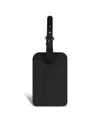 Champs Men's Onyx Collection Leather Luggage Tags In Black