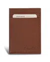 Champs Men's Onyx Collection Leather Mag Hybrid Card Holder In Brown