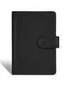 Champs Men's Onyx Collection Leather Passport Case In Black